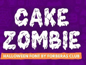 Cake Zombie font