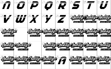 Race Stripe Demo font