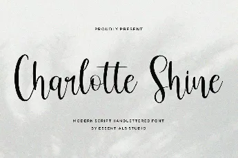 Charlotte Shine font