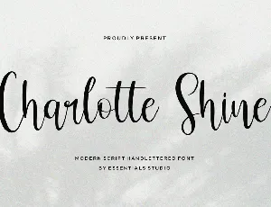 Charlotte Shine font