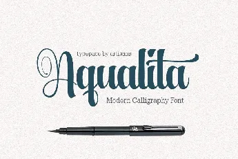 Aqualita Script font