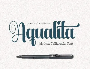 Aqualita Script font