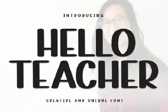 Hello Teacher Display font