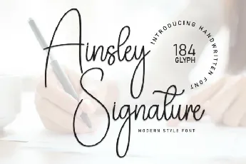 Ashley Signature font