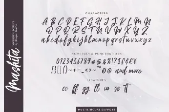 Mashita Script font