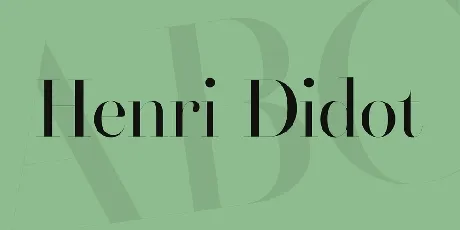 Henri Didot font