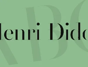 Henri Didot font