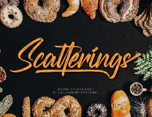 Scatterings font