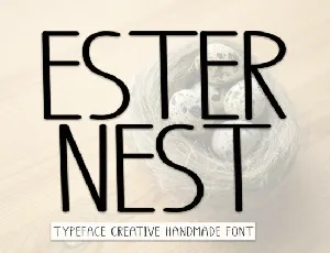 Ester Nest Display font