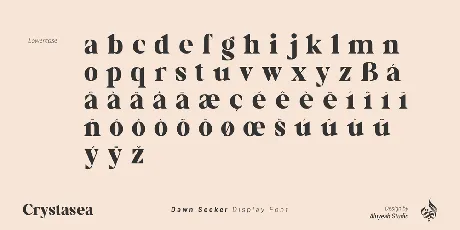 Crystasea font