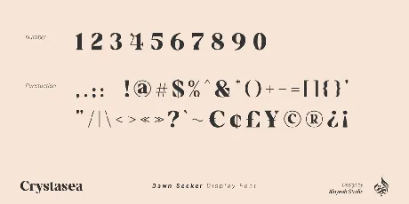 Crystasea font