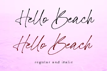 Hello Beach font