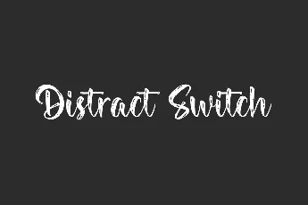 DistractSwitch Demo font