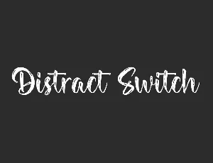 DistractSwitch Demo font