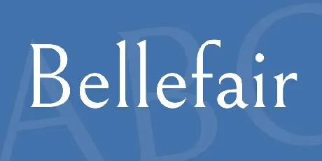 Bellefair font