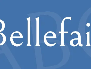 Bellefair font