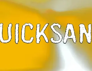 Quicksand x font