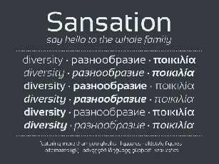 Sansation font