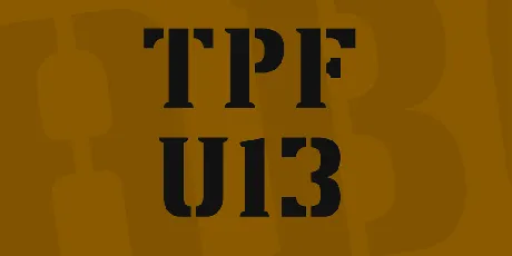 TPF U13 font