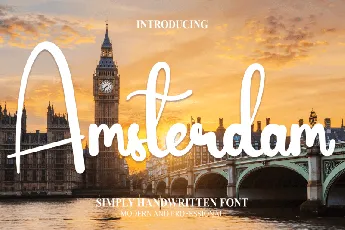 Amsterdam Script Typeface font