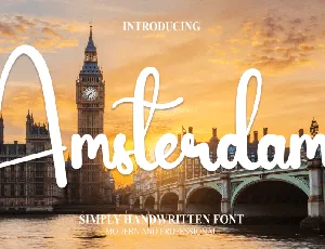 Amsterdam Script Typeface font