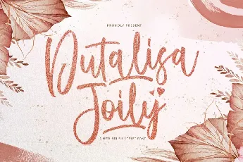 Dutalisa Joily Brush font