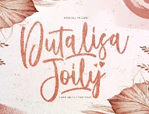 Dutalisa Joily Brush font