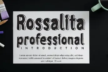 Rossalita Display font