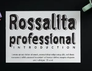 Rossalita Display font