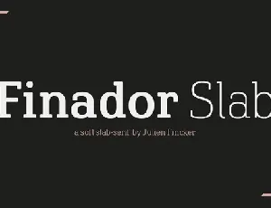 Finador Slab Family font