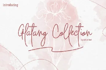 Glatang Collection Signature font