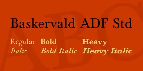 Baskervald ADF Std Family font