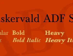 Baskervald ADF Std Family font