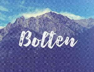 Bolten Typeface Free font