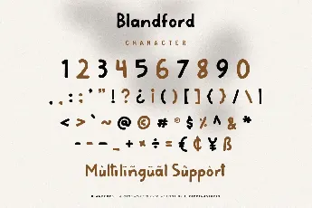 Blandford font