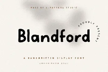 Blandford font