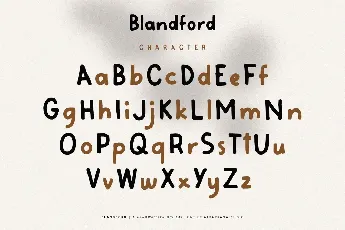 Blandford font