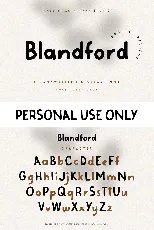 Blandford font