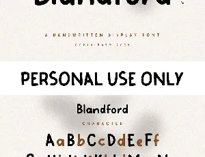 Blandford font