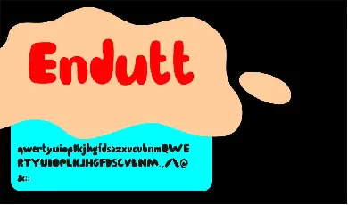 Endutt font