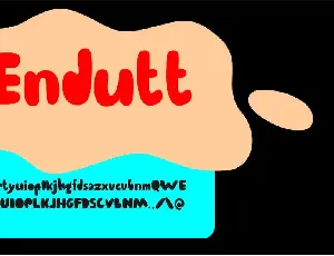 Endutt font