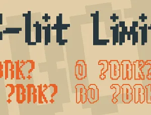 8-bit Limit font