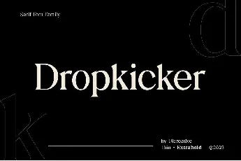 Dropkicker font