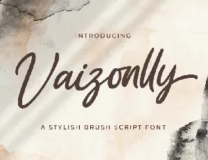 Vaizonlly Script font