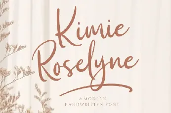 Kimie Roselyne Script font