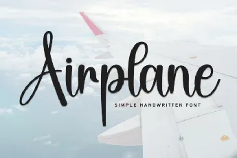 Airplane Script font