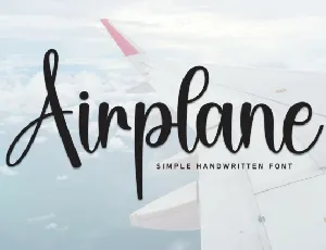 Airplane Script font