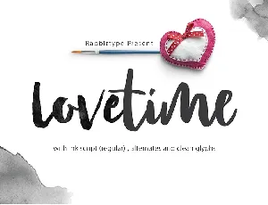 Lovetime Script Free font