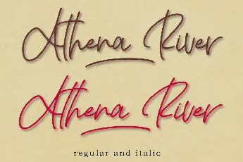 Athena River font