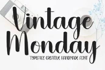 Vintage Monday Script font